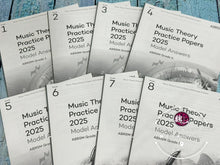 Load image into Gallery viewer, ABRSM Music Theory Practice Papers 2025 Model ANSWER Grade 1-Grade 8