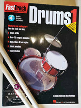 Load image into Gallery viewer, Fast Track Music Instruction Drums 1 by Hal Leonard