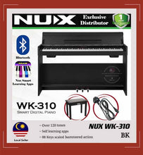 Load image into Gallery viewer, NUX WK-310 88-Keys Hammer Action Digital Piano Professional Black ™ 电子钢琴88键重锤 黑色 NUX WK310