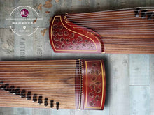 Load image into Gallery viewer, Wooden Fan Guzheng Full Size Quality Zither ™ 古筝 老红木扇图 正品