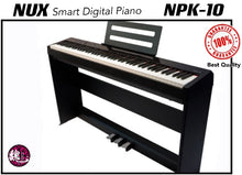 Load image into Gallery viewer, NUX NPK-10 F 88-Keys Hammer Action Keyboard Digital Piano with 3 Pedal Wooden Stand Black ™ 电子钢琴88键包支架重锤 黑色 NUX NPK10 F