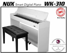 Load image into Gallery viewer, NUX WK-310 88-Keys Hammer Action Digital Piano Professional White ™ 电子钢琴88键重锤 白色 NUX WK310
