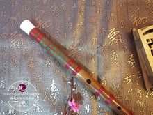 Load image into Gallery viewer, Bamboo Flute Learning Professional Dizi Red ™ 学习型笛子 红