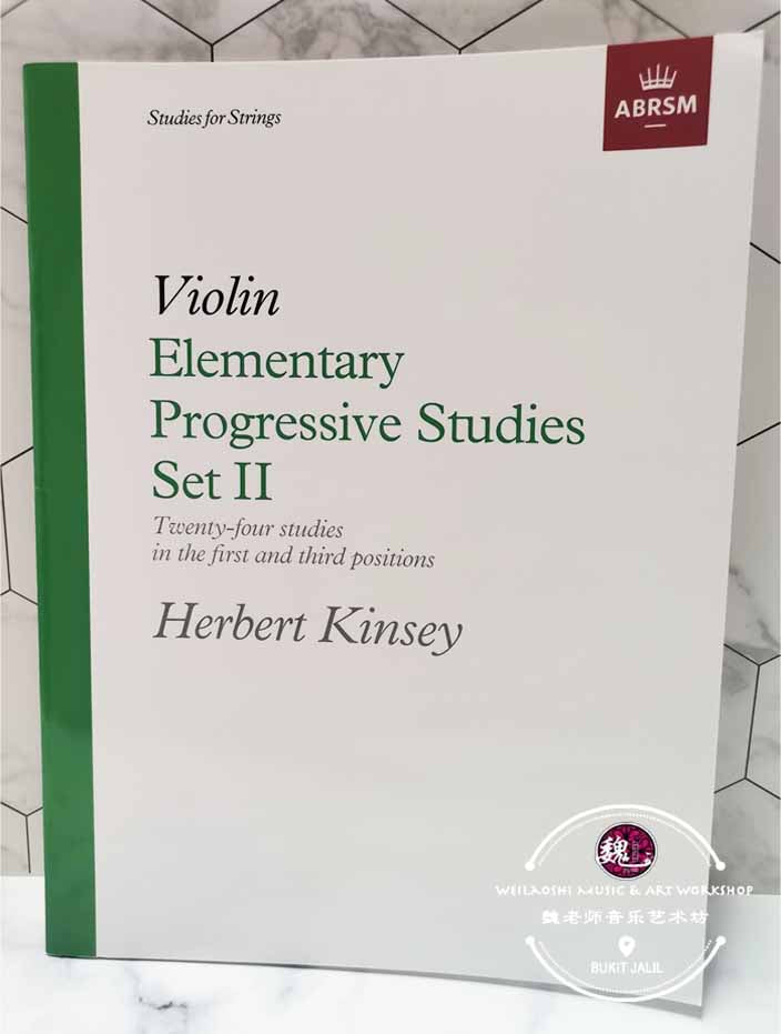 ABRSM Violin Elementary Progressive Studies Set II by Herbert Kinsey