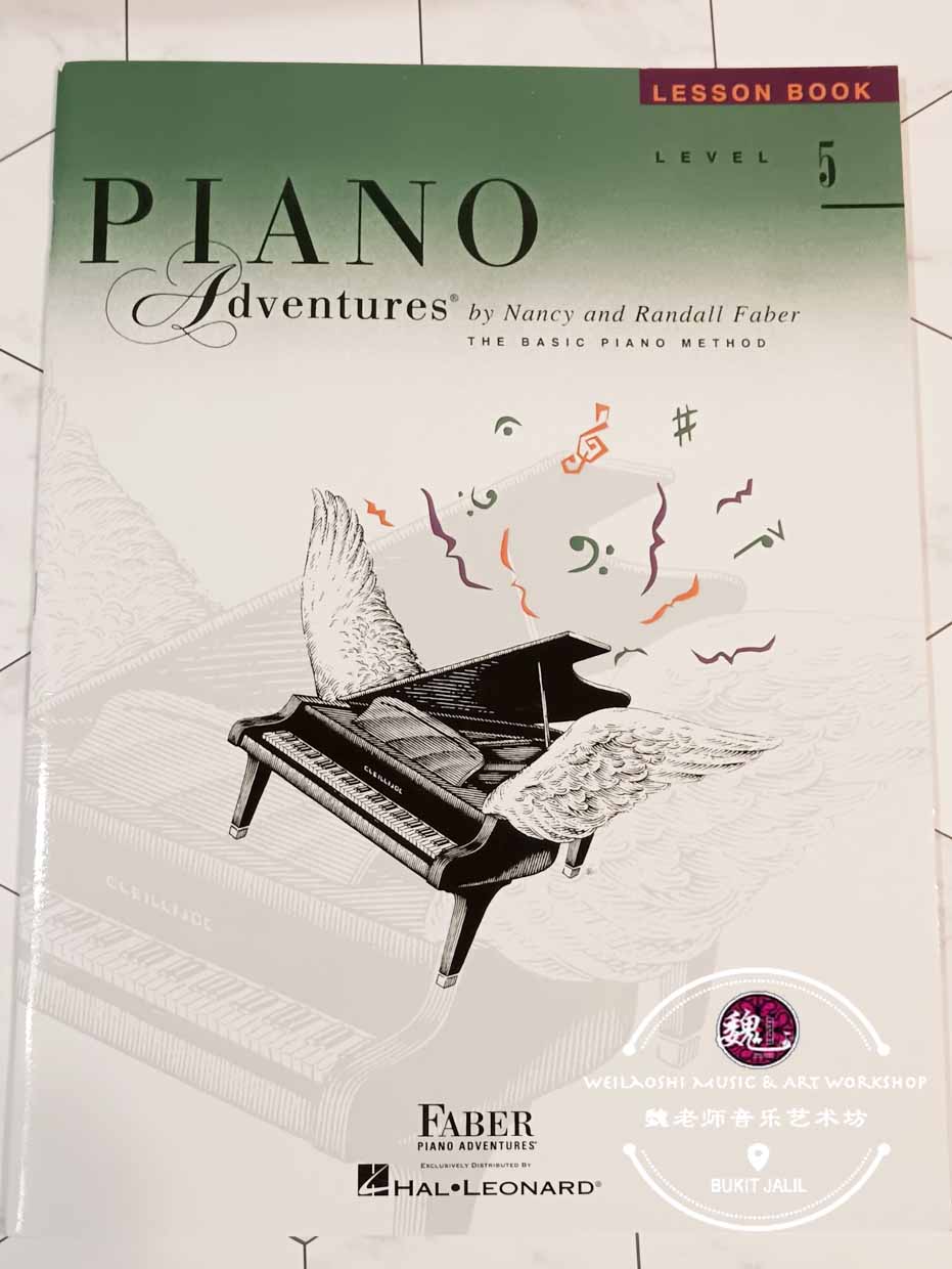 Lesson Book Level 5 Piano Adventures The Basic Piano Method by Hal Leonard