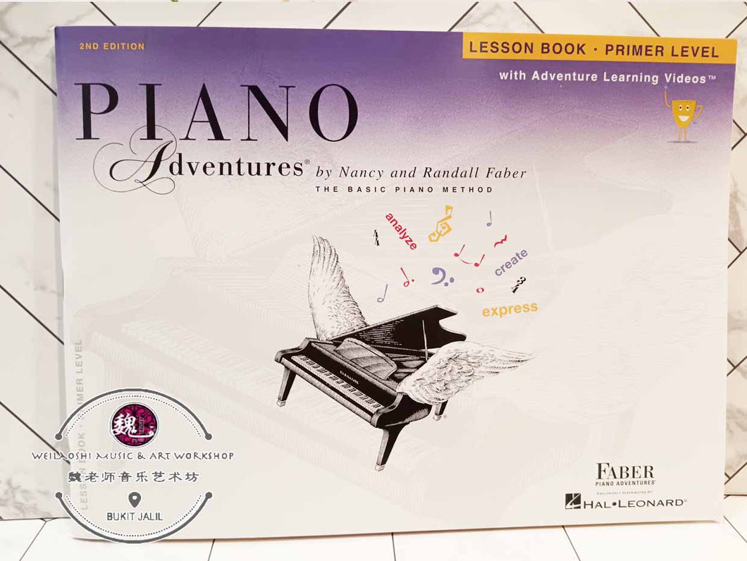 Lesson Book Primer Level Piano Adventures The Basic Piano Method by Hal Leonard