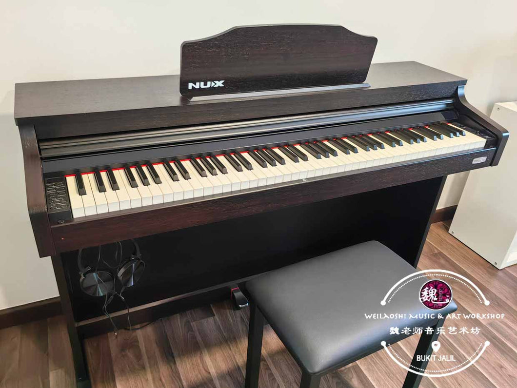 NUX WK-520 88-Keys Hammer Action Digital Piano Smart Apps Bluetooth Pianos  ™ 电子钢琴88键重锤 NUX WK520