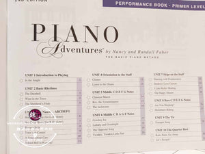 Performance Book Primer Level Piano Adventures The Basic Piano Method by Hal Leonard