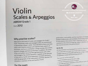 ABRSM Violin Grade 1 Scales & Arpeggios