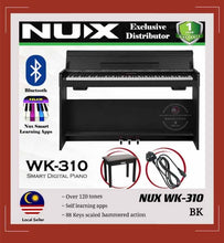 Load image into Gallery viewer, NUX WK-310 88-Keys Hammer Action Digital Piano Professional Black ™ 电子钢琴88键重锤 黑色 NUX WK310

