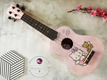 Load image into Gallery viewer, Ukulele Hello Kitty Pink Instrument 21’ ™ 尤克里里凯蒂猫 粉红 2号
