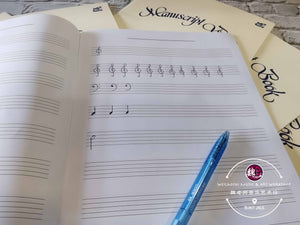 Music Manuscript Book Music Book Buku Lagu Note Book 五线谱 本子 钢琴 乐理 乐谱 音乐练习本