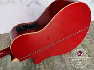 Ballad Wood Acoustic Guitar Red ™ 民谣加电箱木吉他 红色